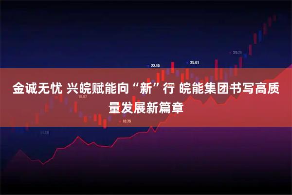 金诚无忧 兴皖赋能向“新”行 皖能集团书写高质量发展新篇章