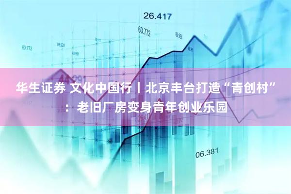 华生证券 文化中国行丨北京丰台打造“青创村”：老旧厂房变身青年创业乐园